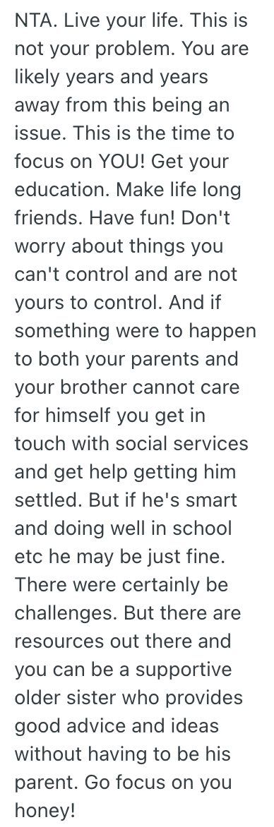 Screenshot 2025 07 11 at 11.23.10 AM Her Autistic Brother Has Been Babied His Whole Life, But She Wont Take Care of Him After Her Parents Pass Away